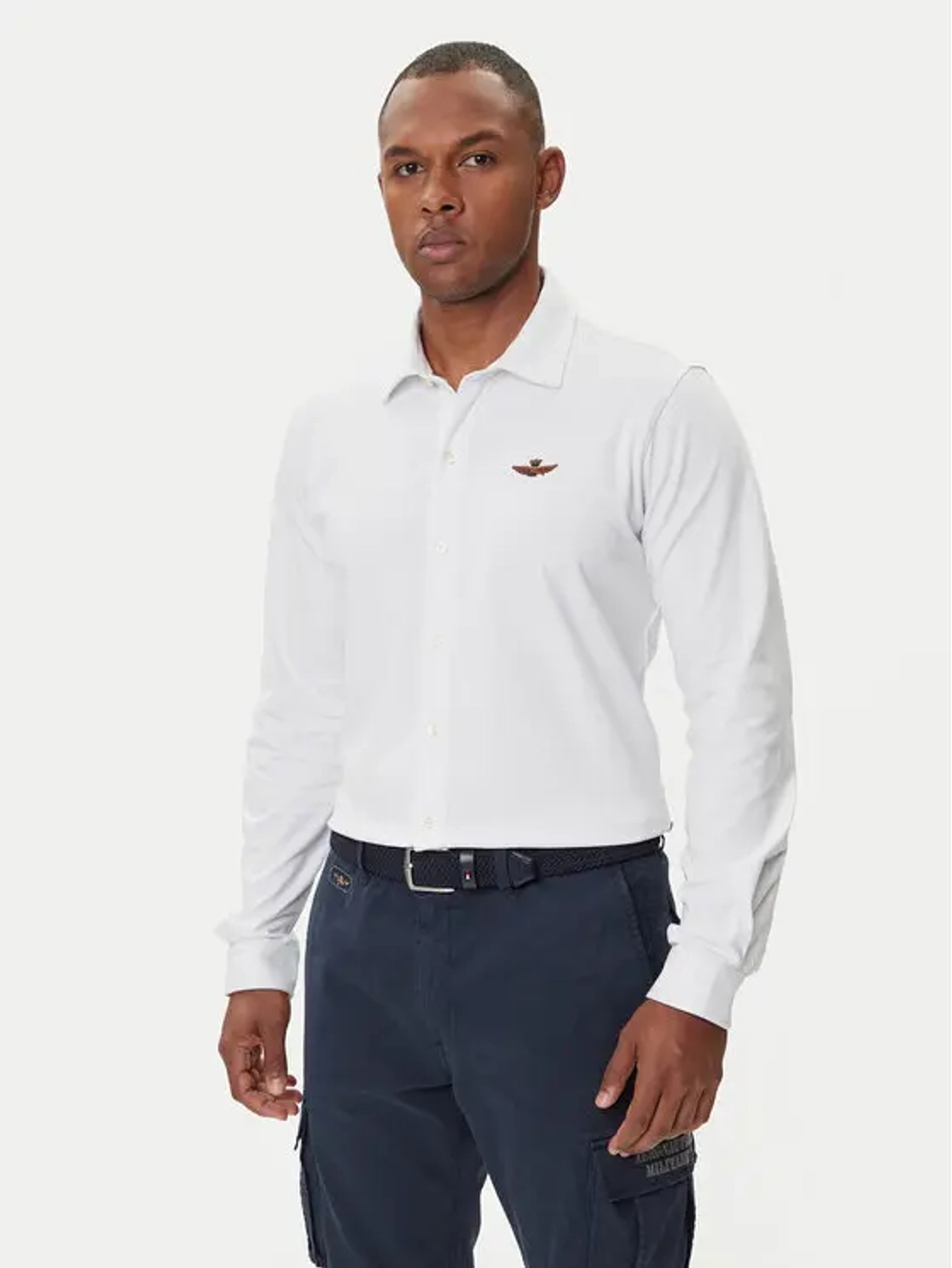 Рубашка муж. AERONAUTICA 1245 белый база