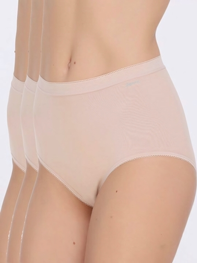 Набор из 3 высоких трусиков-слипов Esencial (Размер: L) (Цвет: кремовый)