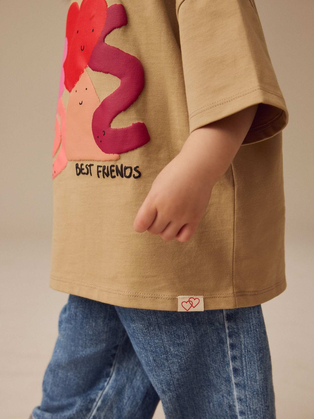 Футболка для девочки Next E44-977, Бежевый