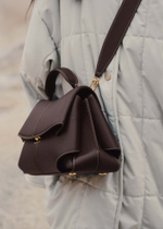 Сумка Polene Mokki EDITION TEXTURED EBONY