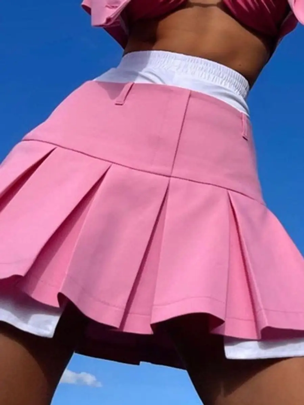 Юбка мини в складку