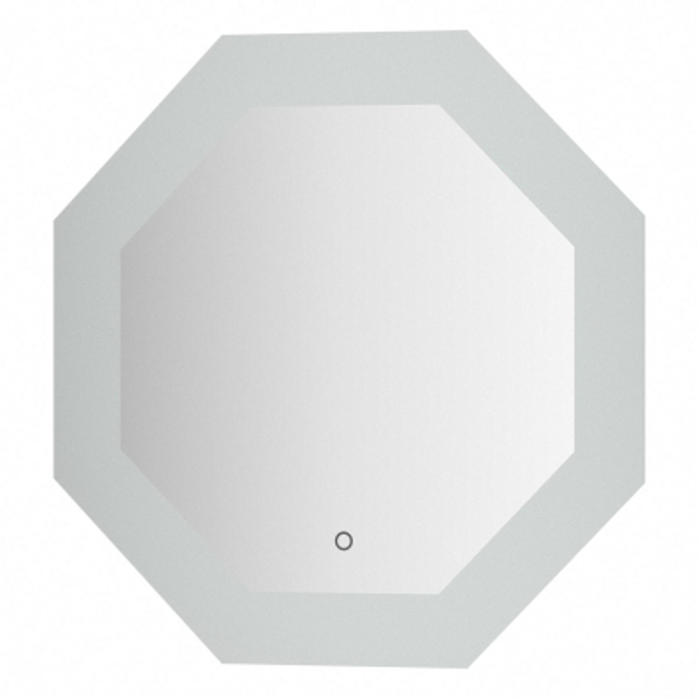 Зеркало Evoform с LED-подсветкой 19 W 60х60 см Сенсорный выключатель Нейтральный белый свет