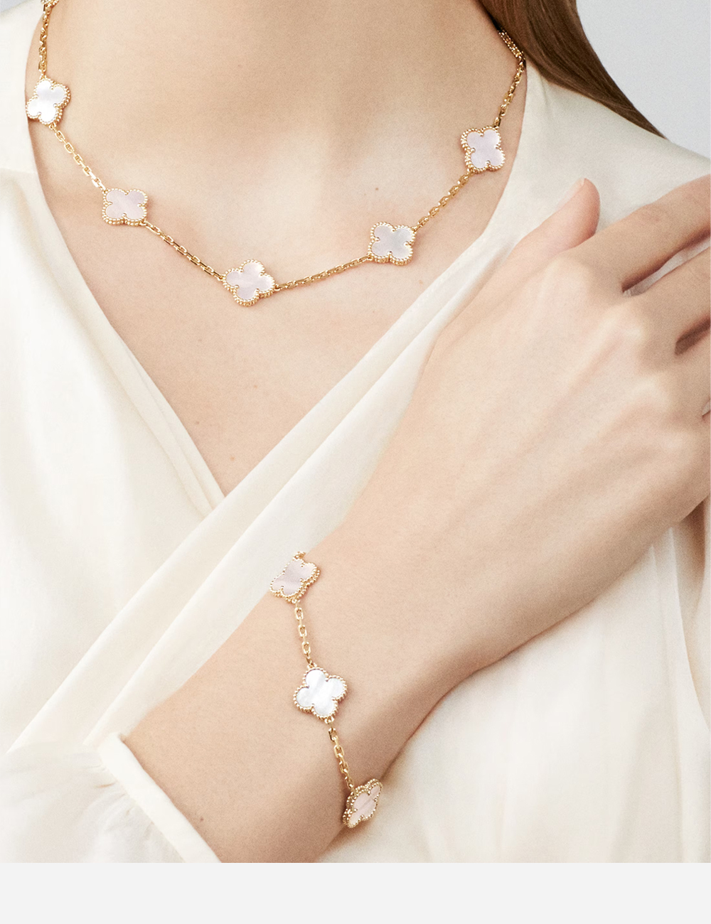 Van Cleef & Arpels Mother-of-pearl Vintage Alhambra, 5 motifs (VCARA41800)