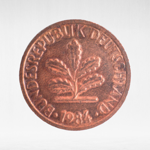 Germany, 1 Pfennig, 1984, (Munich Mint - "D"), VF