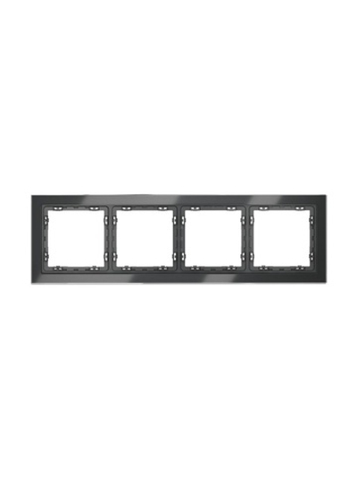 Рамка 4-м S70 стеклян. графит Voltum VLS110407