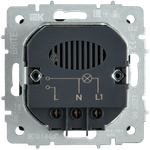 BRITE Выключатель карточный 30А ВС10-1-8-БрС сталь IEK