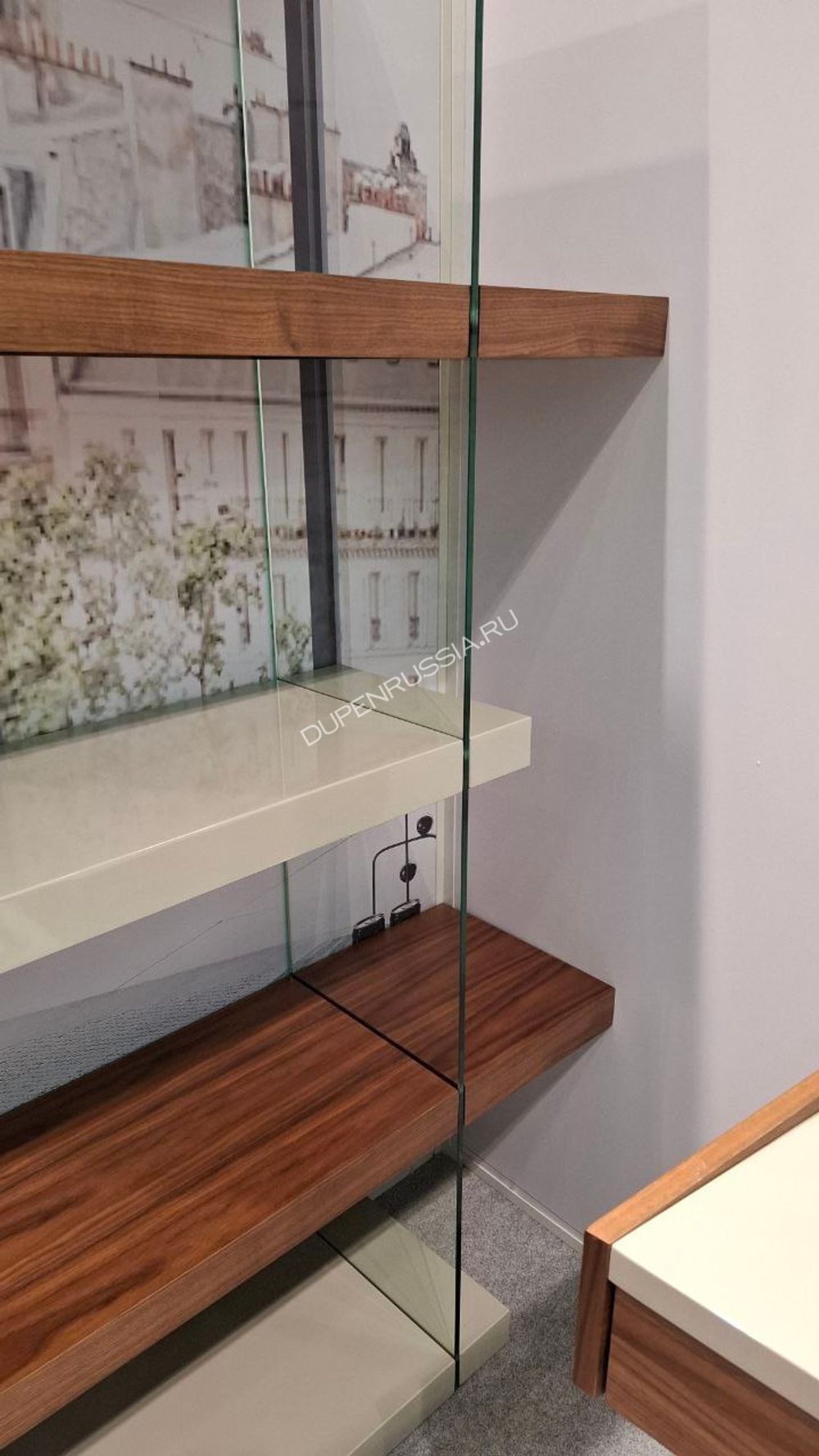 Стеллаж HC-SC-001-A SO-323 глянец/белый/орех