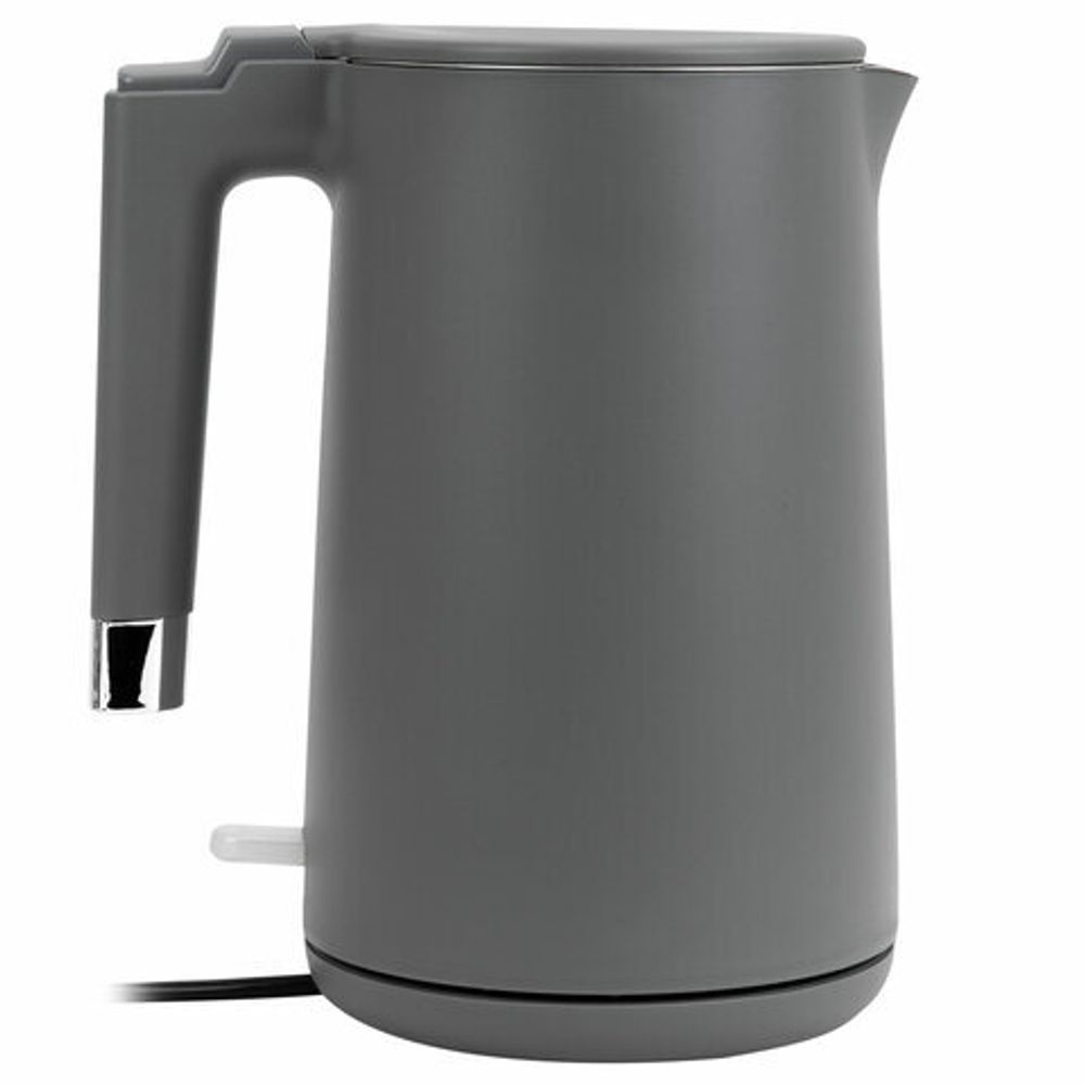 Чайник электрический с двойными стенками SONNEN KT-8719G, 1,5 л, 2200 Вт, графитовый, 454693