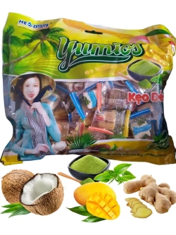 Вьетнамские конфеты в кокосовой стружке ассорти 500 г