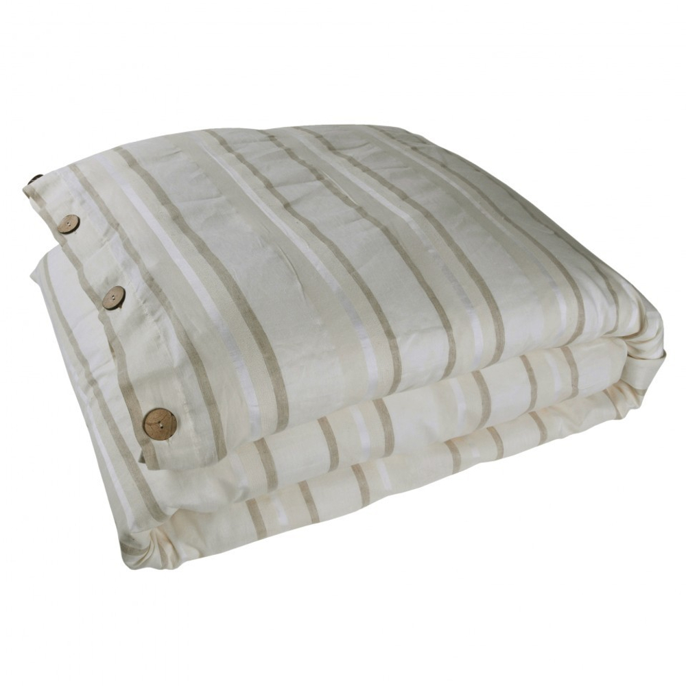 Пододеяльник 220x240 Hamam Hanim Striped слоновая кость Турция