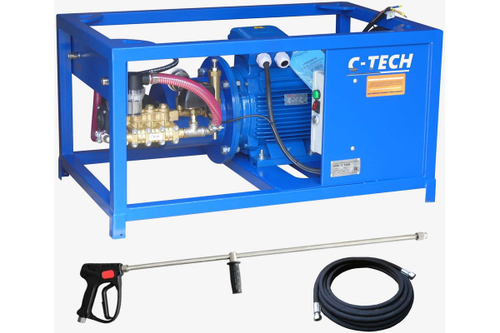 Установка сверхвысокого давления C-TECH 500 бар, 900 л/ч, 15 кВт, 380 Вольт стационарный гидродинамический аппарат