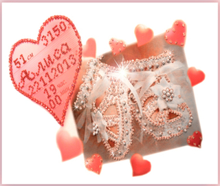 "Метрика для девочки(с алфавитом)"-5507 вышивка