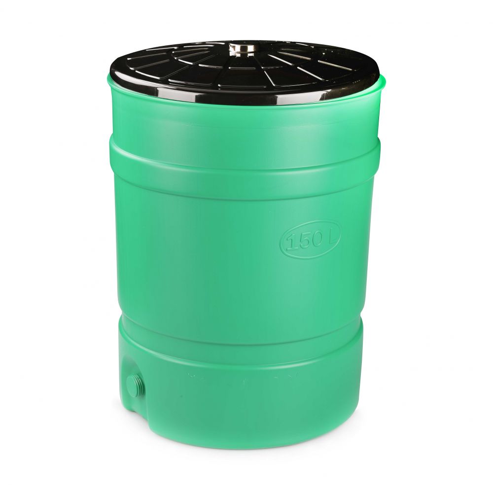 Бочка-бак пласт. с крышкой 150л "Альтернатива"