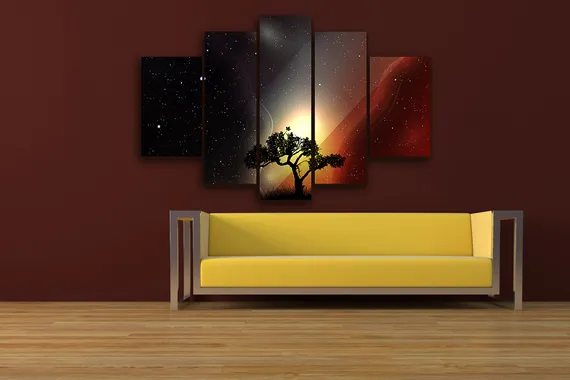 Модульная картина "Звездное небо"