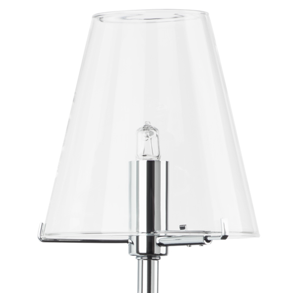 758614 Бра DIAFANO 1х40W G9 ХРОМ/ПРОЗРАЧНЫЙ