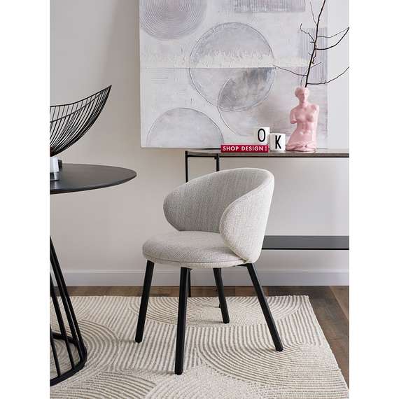 Стул Comfy, молочная рогожка