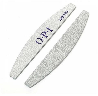 Пилка тонкая (деревянная основа) OPI лодка 100/180 грит 1шт