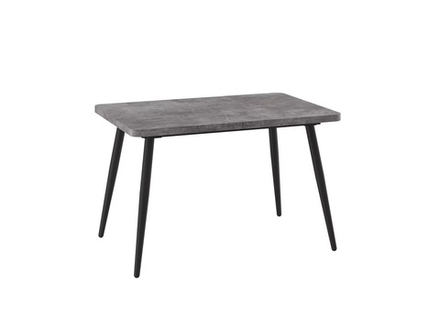 Стол BORG RADIAL-110, раздвижной 110(142)х70, ДЫМЧАТАЯ КЕРАМИКА/ЧЕРНЫЙ, (1 упак.)