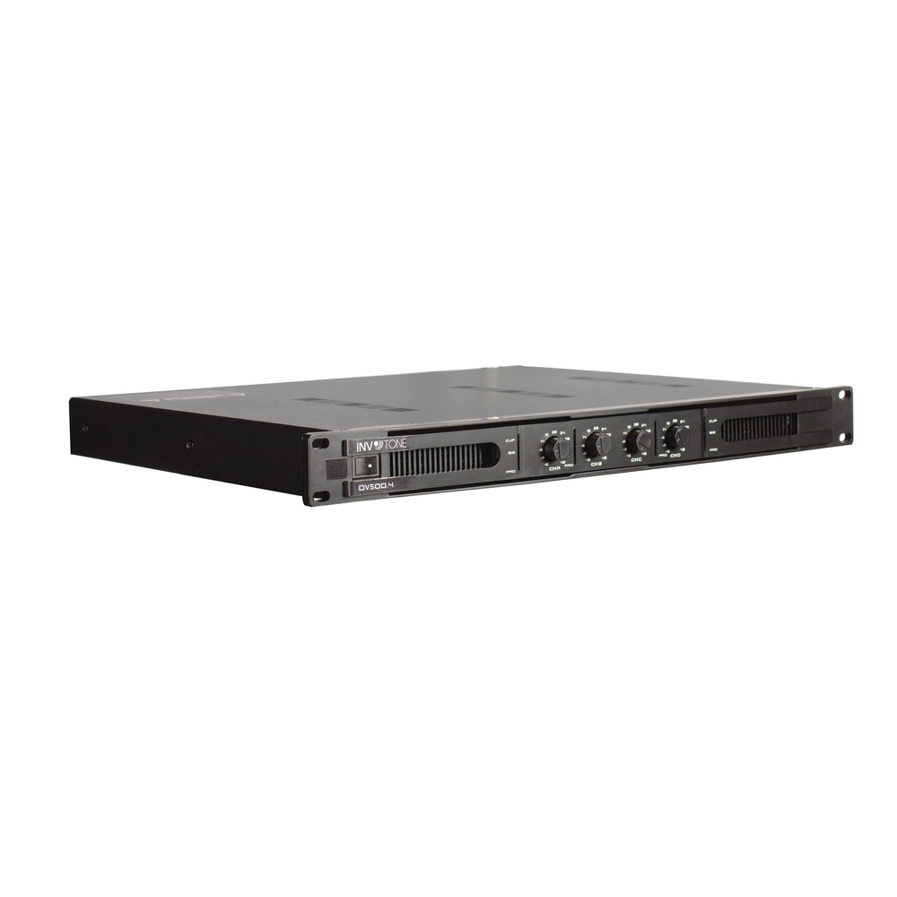 INVOTONE DV500.4 - четырканальный усилитель мощности, класс D, 400 Вт при 70В, 480 Вт при 100 В