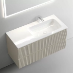 Тумба с раковиной Sancos SNOB T SNT100RCE Beige Soft правая/бежевая матовая