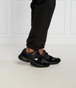 Кожаные кроссовки retro tennis laceup CALVIN KLEIN JEANS - черный(YM0YM00745)