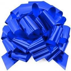 Бант-шар "Классика", 7 см/d-36 см, пластик цвета в ассортименте красный/синий/серебро/золото