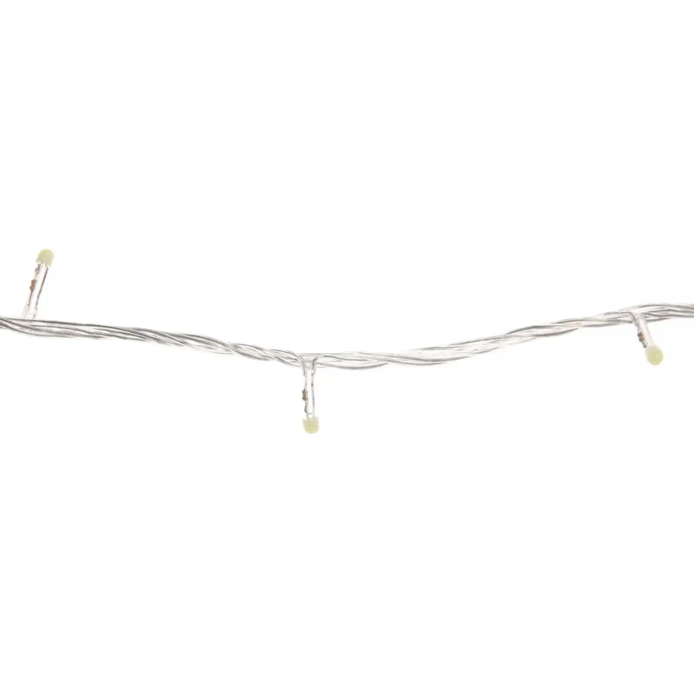 Гирлянда для дома «Bright light» 9,5м 100 ламп LED прозрач.пров.,8 реж, IP-20, Белый (возможность соединения)