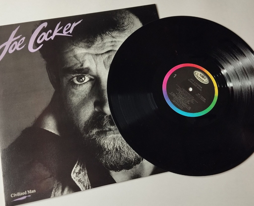 Винтажная виниловая пластинка LP Joe Cocker Civilized Man (USA 1984) I Love The Night