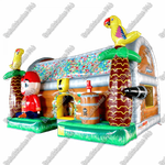 Коммерческий надувной батут "Сундучок с крышей"