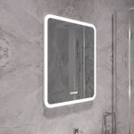 Зеркало MIXLINE "Стив-3" 600*700 (ШВ) сенсорный выключатель, часы + подогрев