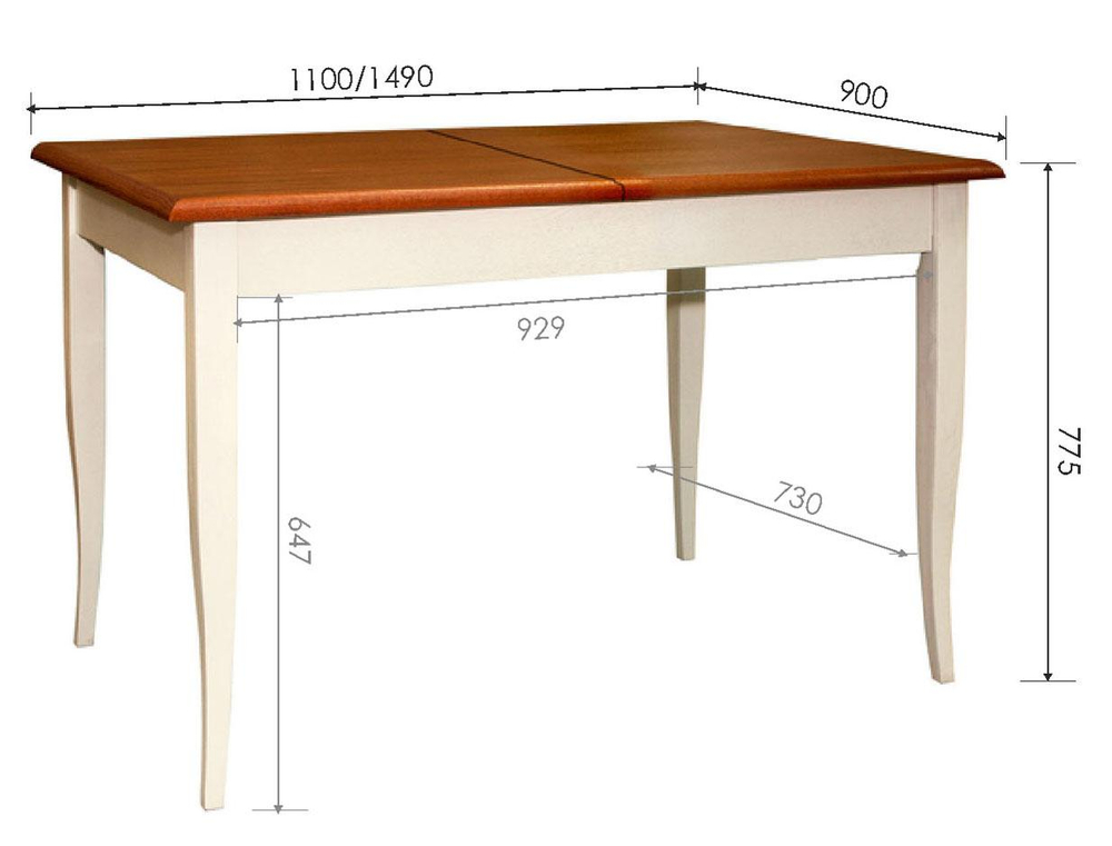 Стол обеденный «Альт» П6.490.4.23 (П490.23)