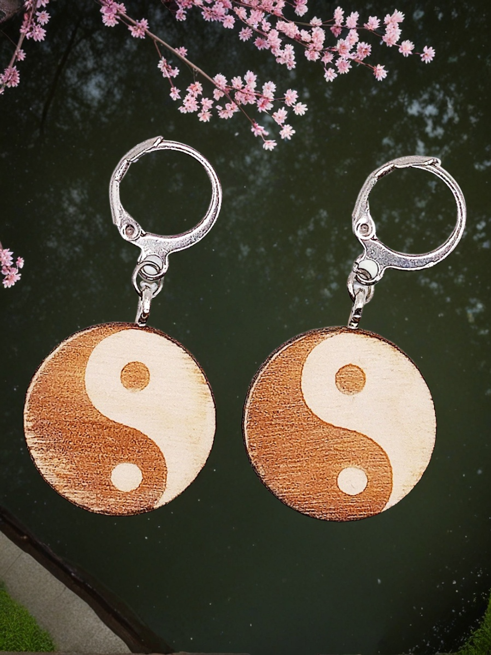 Серьги Инь Янь