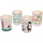 Стаканчик для зубных щеток «Франко» MP-65C микс 4 дизайна