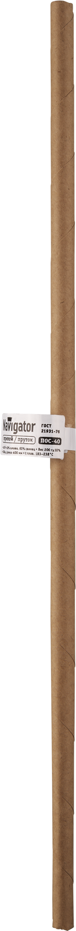 Припой Navigator 93 738 NEM-Pos06-40-8-200-1 (пруток, 8*400мм, 200 гр)