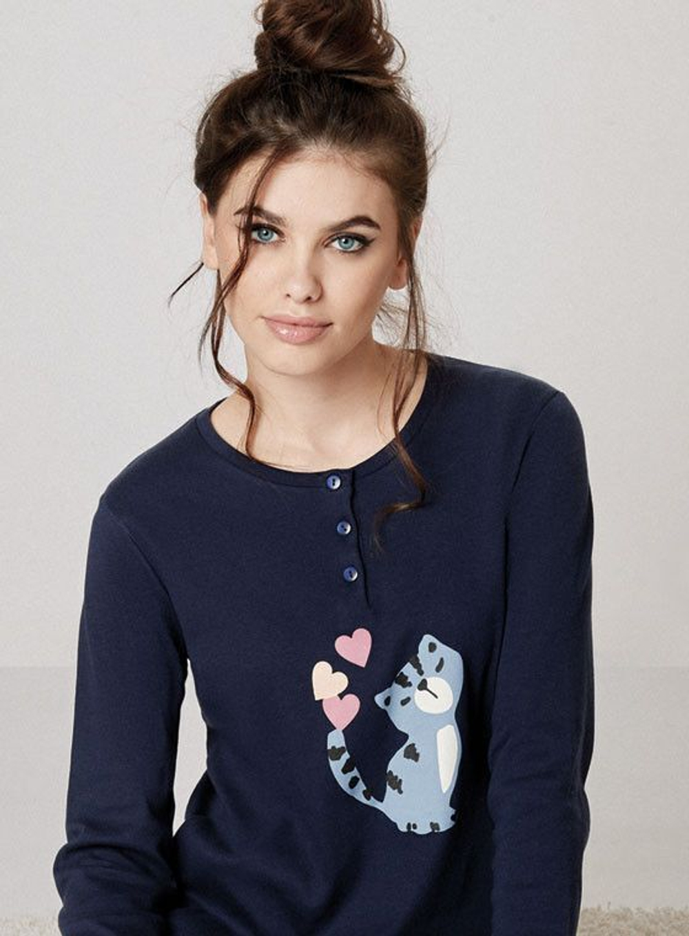 Пижама Romeo: кофта и брючки (Размер: M) (Цвет: бирюзовый)