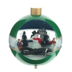 GAEM Фигурка декоративная "Рождество" (4 мелодии, подсвет, движ, 3xAA н/п, +USB), L17 W15 H1