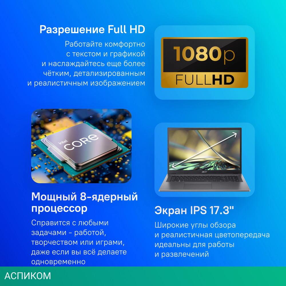 Ноутбук Acer Aspire 3 A317-55P-35S2