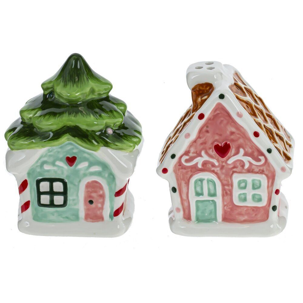 GAEM Набор: солонка и перечница "Домики", L12,5 W5 H8 см