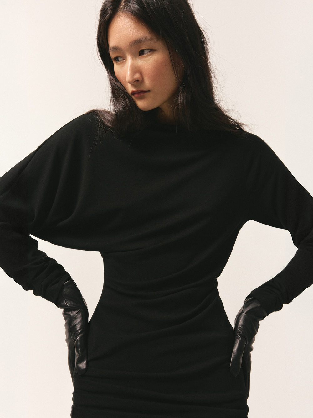 Платье с драпировками