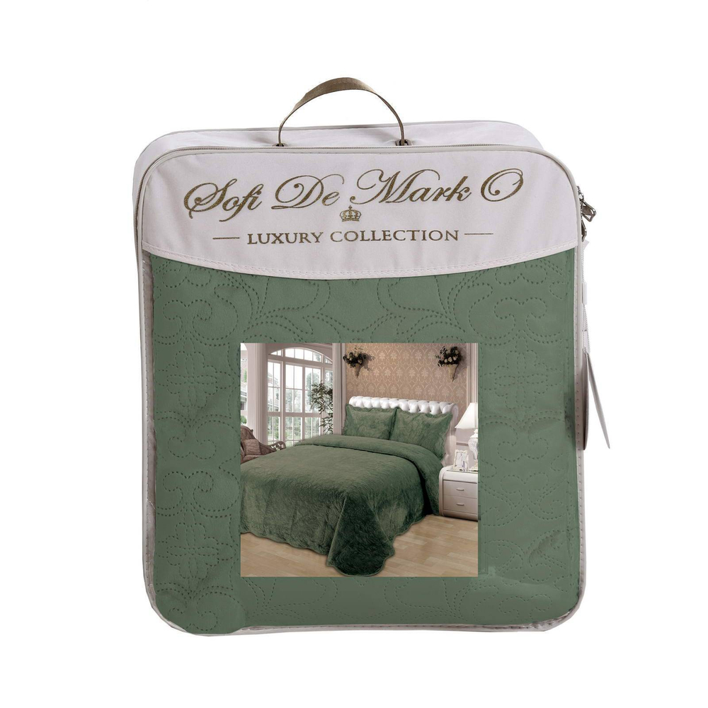 Покрывало 240х260 Sofi De MarkO Церцея зеленое