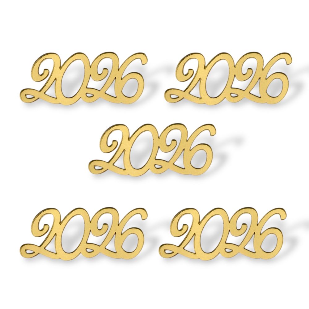 Топпер Мини "2026" ТМ6216 5см 2шт акрил