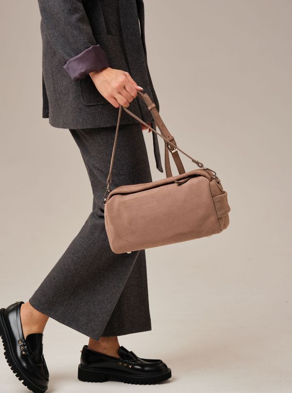 Замшевая сумка Solea DBR 31365 капучино