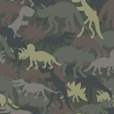 Динозавры в стиле хаки