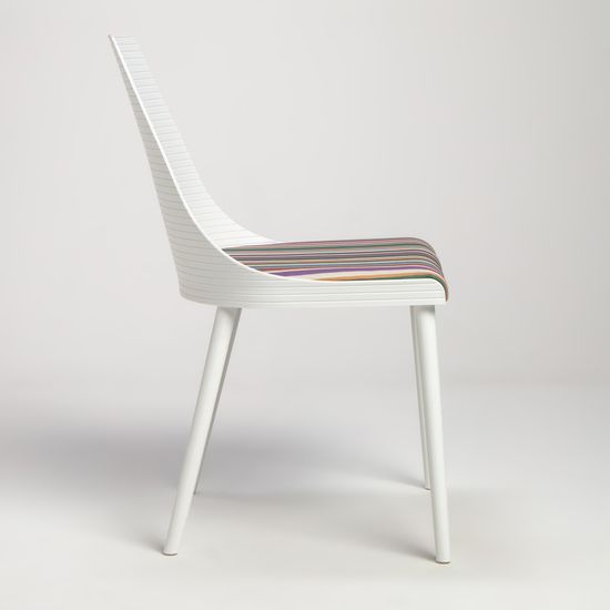 Стул пластиковый обеденный Salma белый