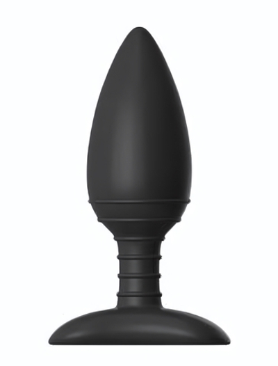 Чёрная вибровтулка NEXUS ACE MEDIUM с дистанционным управлением - 12 см. (Цвет: черный)