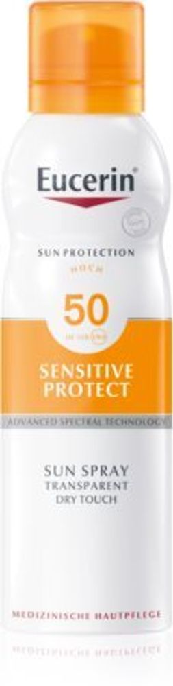 Eucerin прозрачный спрей для загара для чувствительной кожи Sun Sensitive Protect