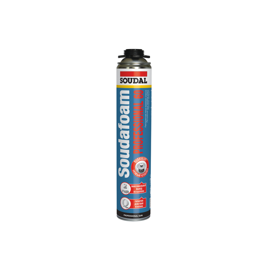 SOUDAL Пена монтажная профессиональная летняя Professional 60 750мл