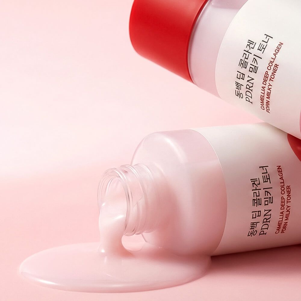 Молочный тонер с ПДРН и камелией Round Lab Camellia Deep Collagen PDRN Milky Toner 150 мл