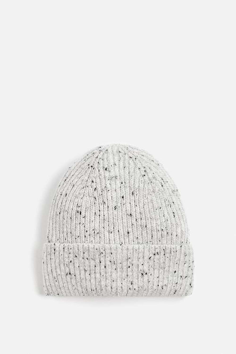 ZARA ШАПКА ИЗ РЕЛЬЕФНОЙ ПРЯЖИ, МЯГКИЙ СЕРЫЙ