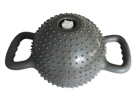 Гиря для пилатеса с шипами водоналивная. YJ-COC-M  (серый)